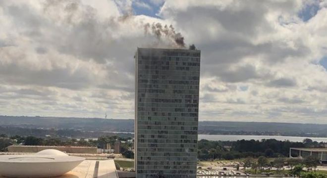 Congresso em chamas? Simulação de incêndio chamou a atenção de brasilienses 