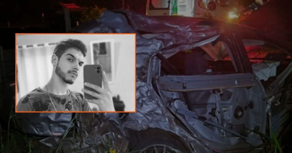 Jovem de 22 anos morre em grave acidente na BR-153 entre General Carneiro e União da Vitória