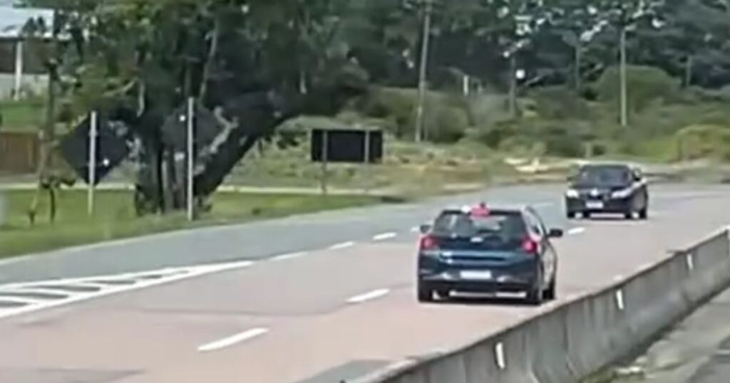 Motorista é flagrado dirigindo na contramão em Mariental/Lapa (PR); veja vídeo