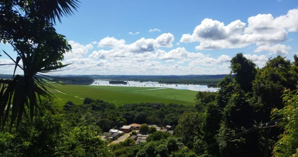 Rio Iguaçu começa a escoar e reduz 3,7 centímetros em São Mateus do Sul