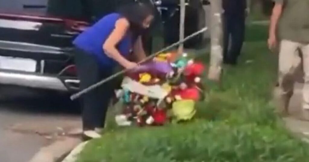 Vídeo: mulher leva coroa de flores à casa de Lula, ofende policial e é presa por injúria racial