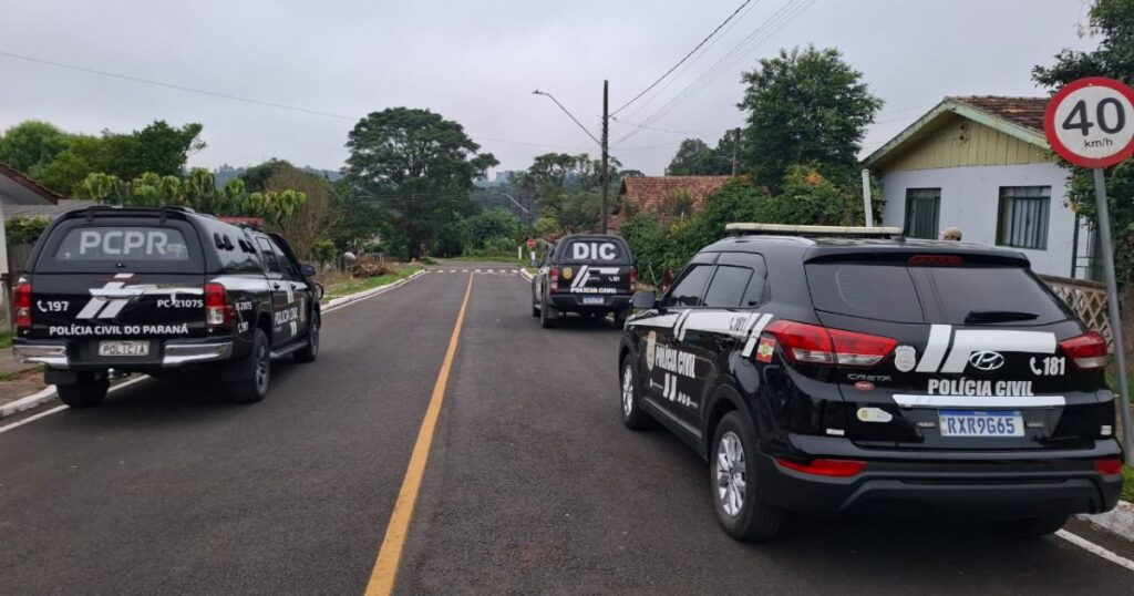 PCPR prende dois homens por roubo em São Mateus do Sul