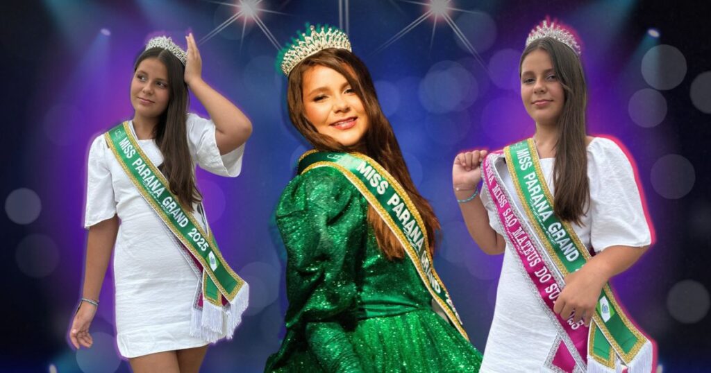 De São Mateus do Sul para o mundo: Maria Helena é coroada Miss Paraná Grand 2025