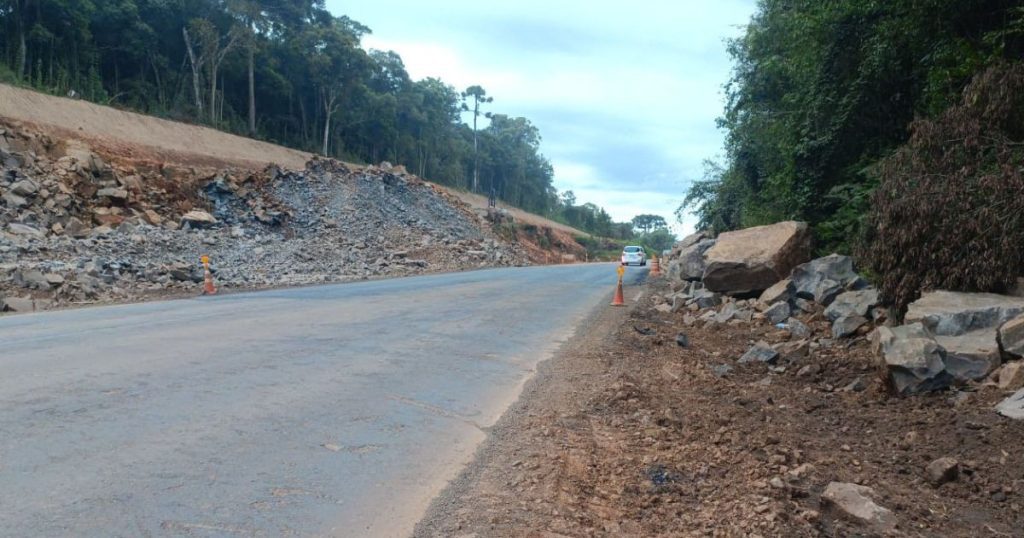 Trecho de rodovia em Guarapuava será interditada nesta segunda (28) para detonação de rocha