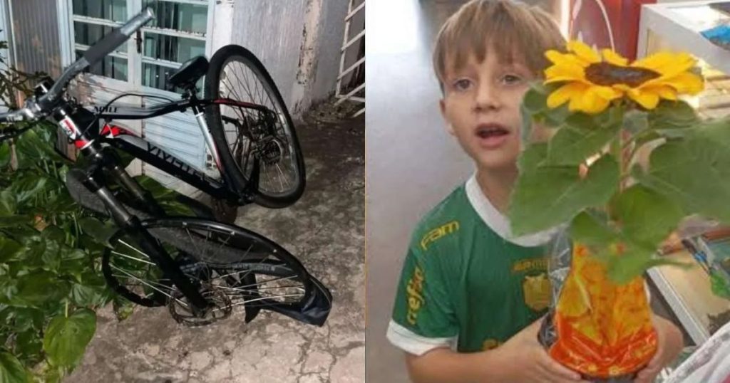 Criança vítima de acidente de bicicleta é enterrada no Paraná