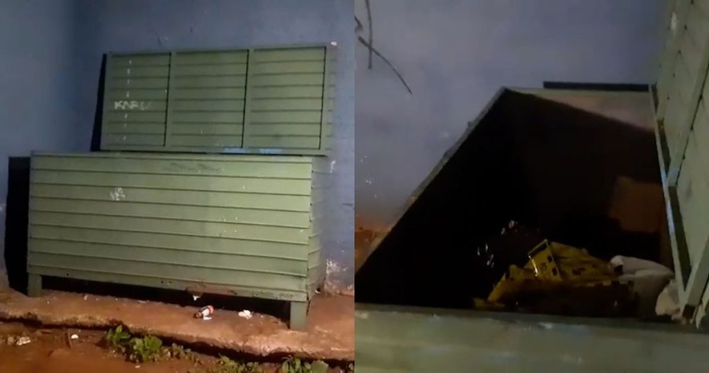 Feto é encontrado em lixeira em frente a colégio estadual no PR