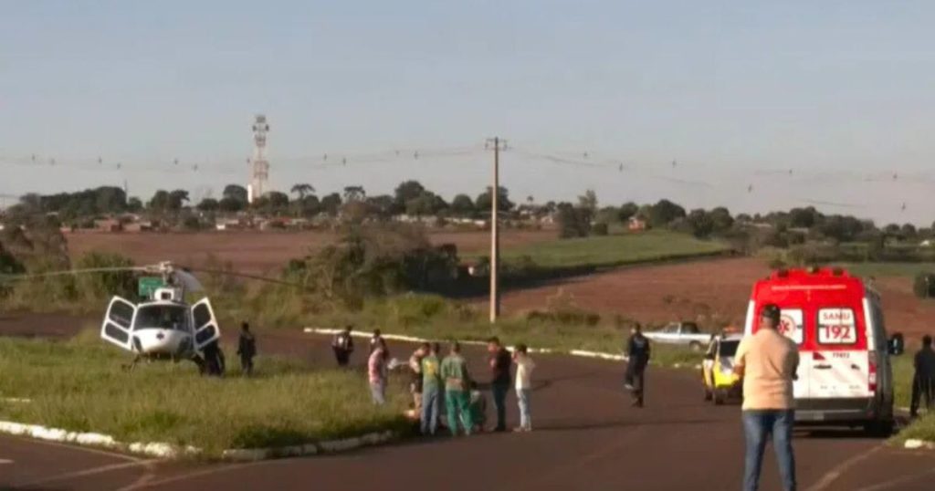 No Paraná;Carro avança preferencial e bate em mulher grávida vítima perdeu o bebê