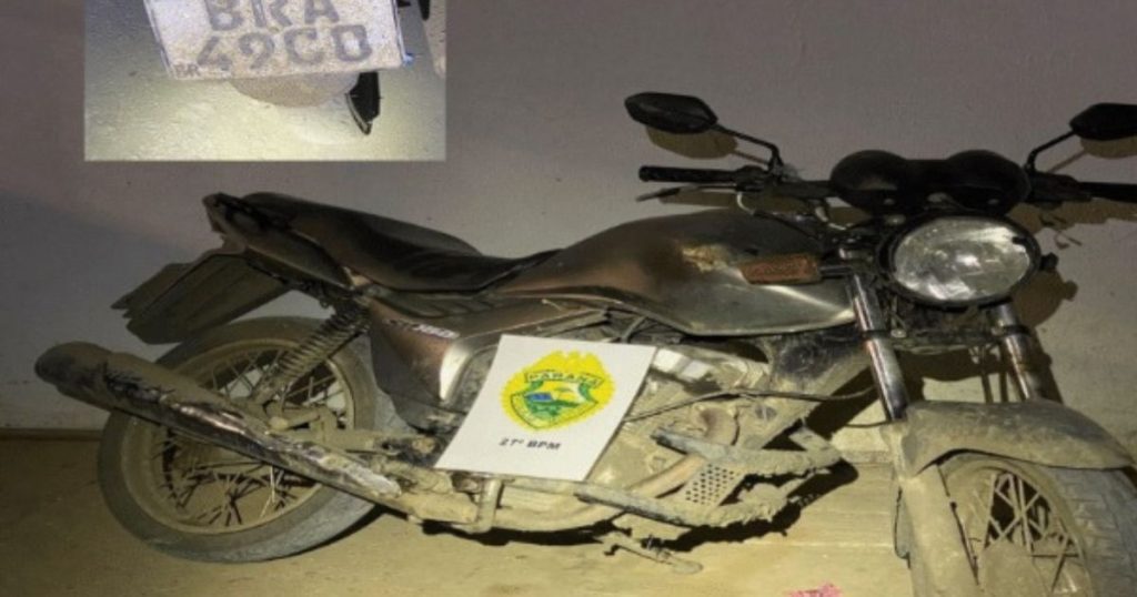 Polícia Militar recupera motocicleta furtada durante Festa do Lavrador e Fumicultor
