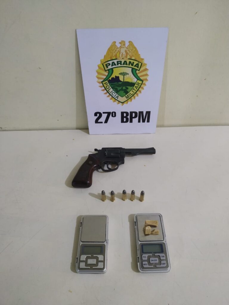 ROTAM localiza arma e drogas em bairro de São Mateus do Sul
