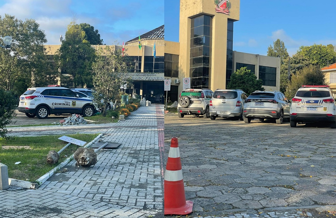 GAECO cumpre mandado na casa do Prefeito e Vice-Prefeito de Canoinhas