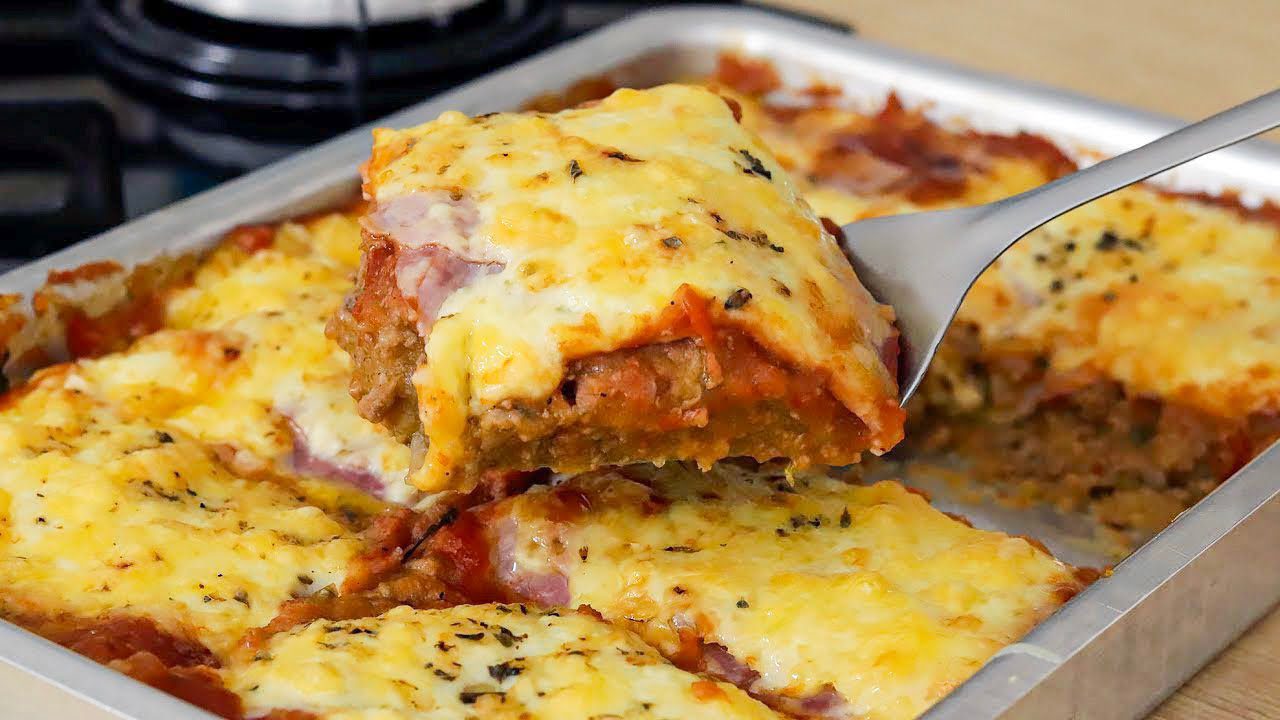 Receita de Carne Moída de Forno a Parmegiana