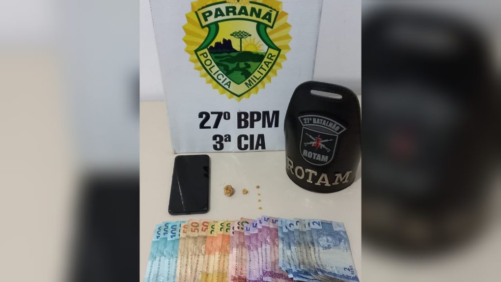 ROTAM prende traficante em São Mateus do Sul