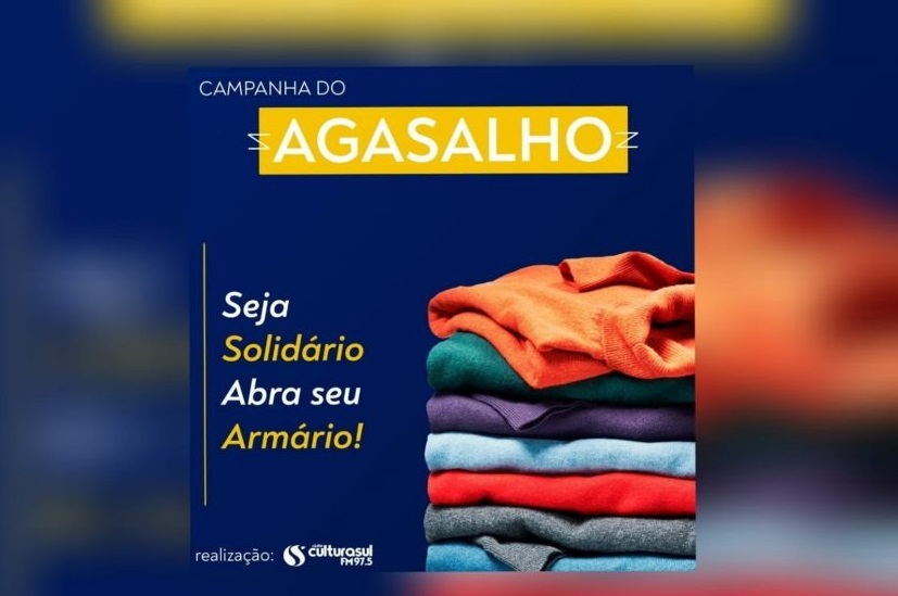 Frio: começou a Campanha do Agasalho 2023 da Cultura Sul FM