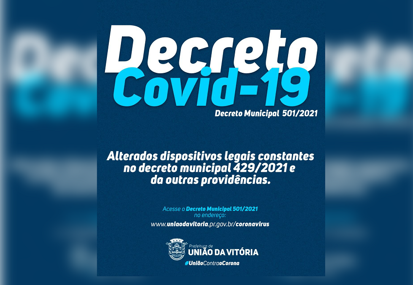 União da Vitória exige certificado de vacina contra a Covid-19 em locais públicos e privados