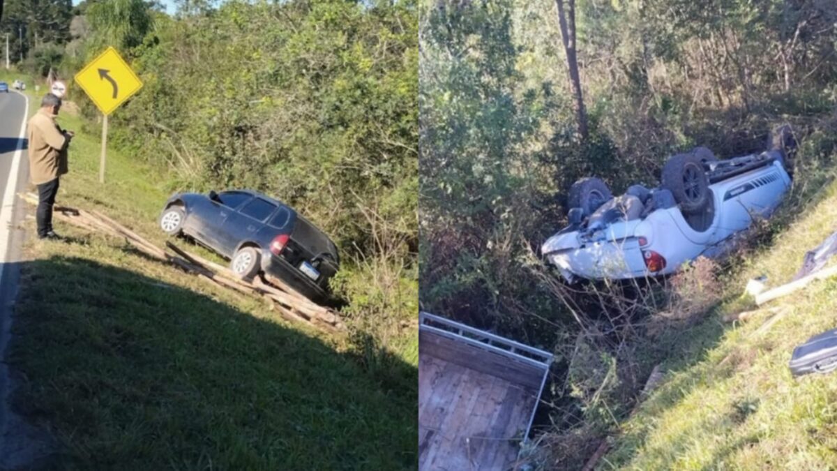 Acidente grave é registrado entre dois veículos na PR-151 em São Mateus do Sul