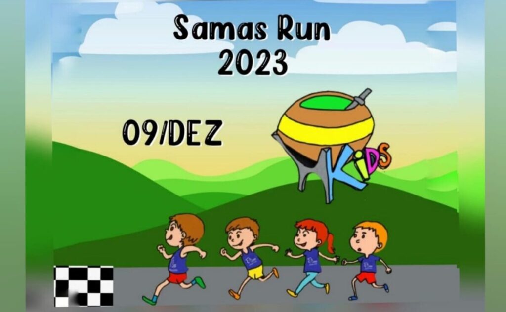 Equipe Pé de Xisto organiza o 1º Samas Run Kids para crianças e adolescentes: uma corrida inclusiva e divertida