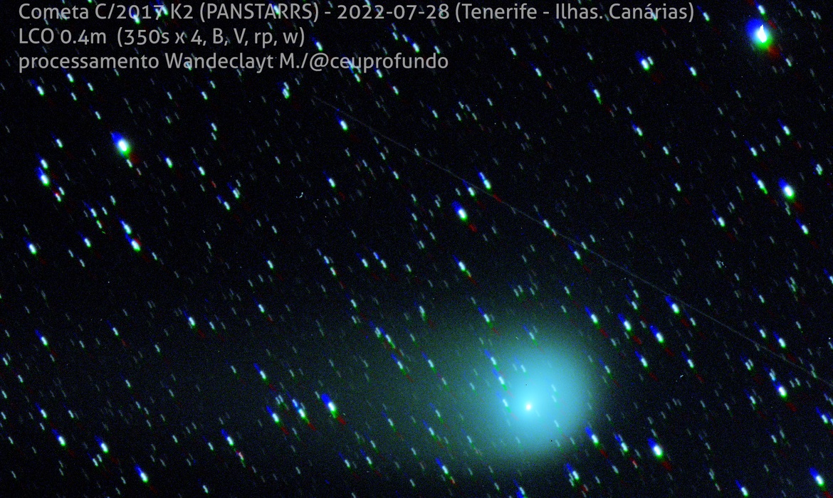 Cometa K2 chega ao ponto mais próximo da Terra nesta quinta-feira