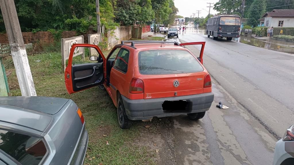 Gol furtado em Canoinhas e recuperado em Três Barras com casal suspeito