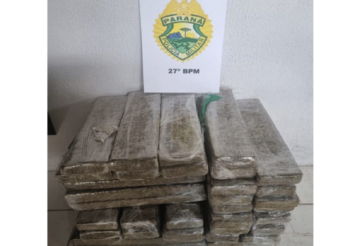 Polícia faz apreensão de mais de 40 quilos de maconha em União da Vitória