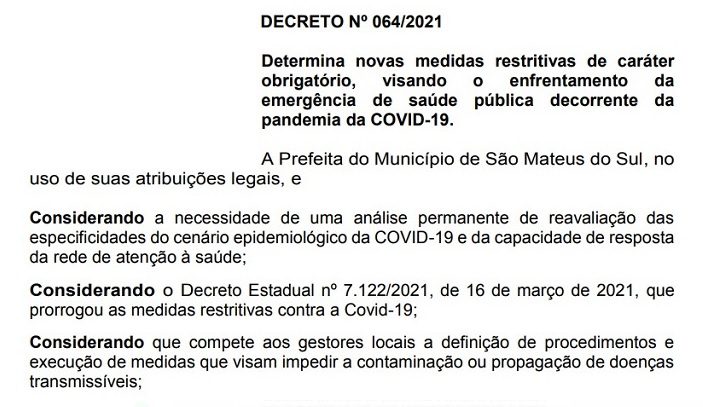 Prefeitura emite Decreto para regulamentar o comércio e serviços no município