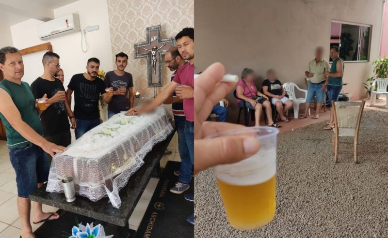 Último pedido: filhos fazem velório com música, chopp e churrasco em homenagem ao pai