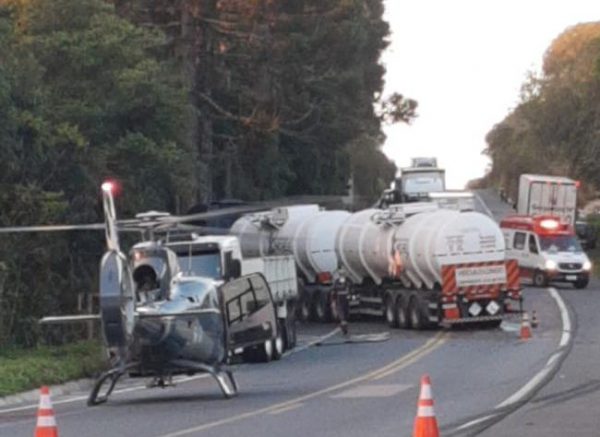 Duas pessoas morrem em acidente na BR-476, na Lapa