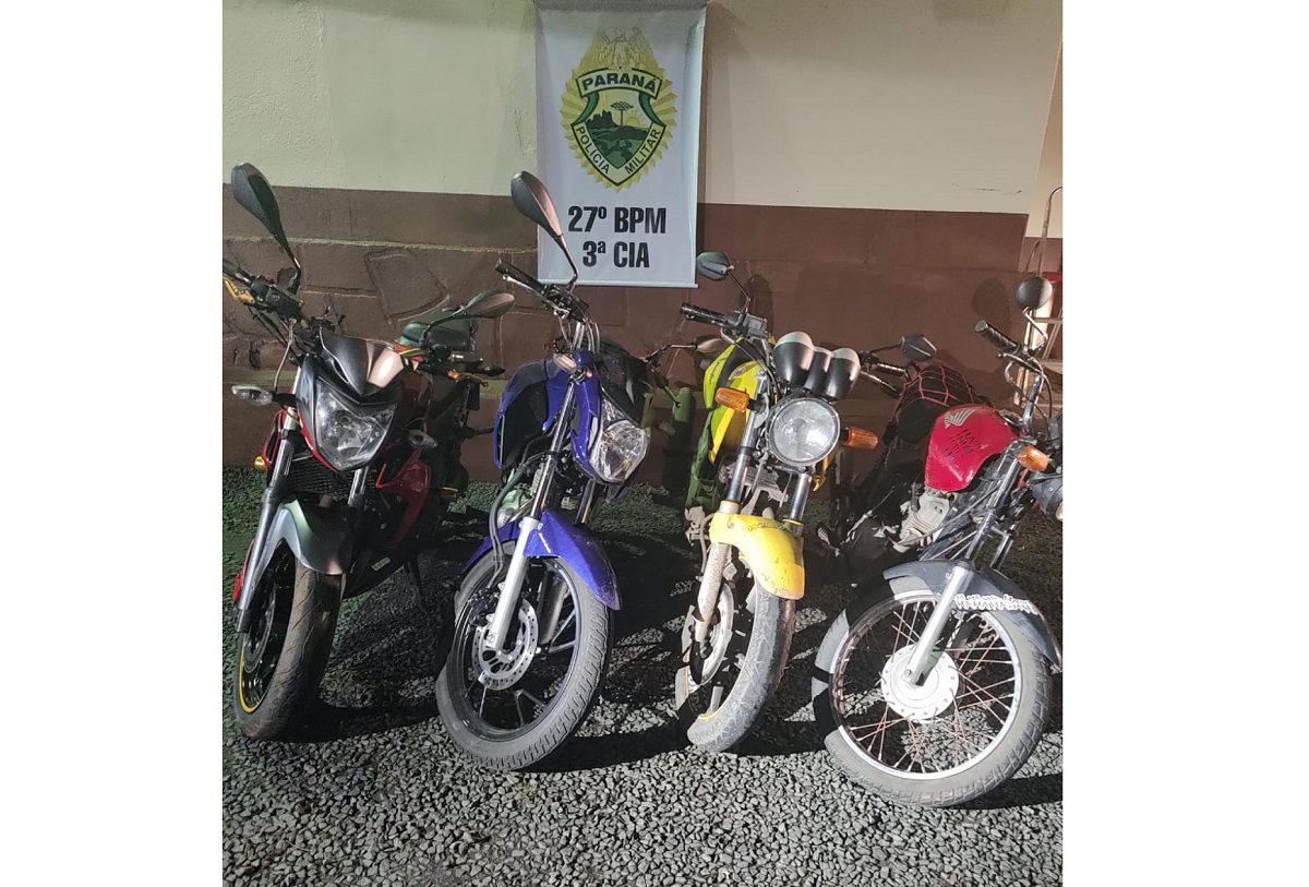 Intensificação do policiamento apreende motocicletas irregulares