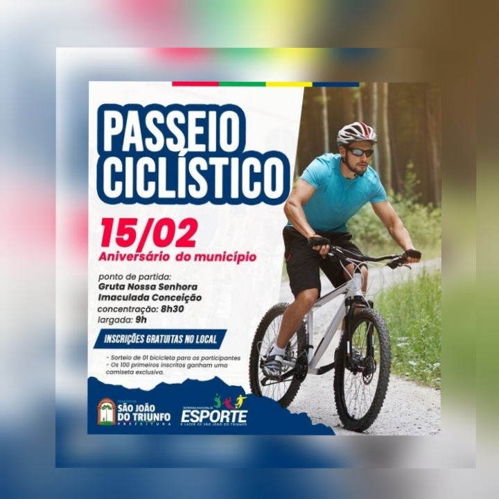 São João do Triunfo terá Passeio Ciclístico em comemoração aos seus 132 anos