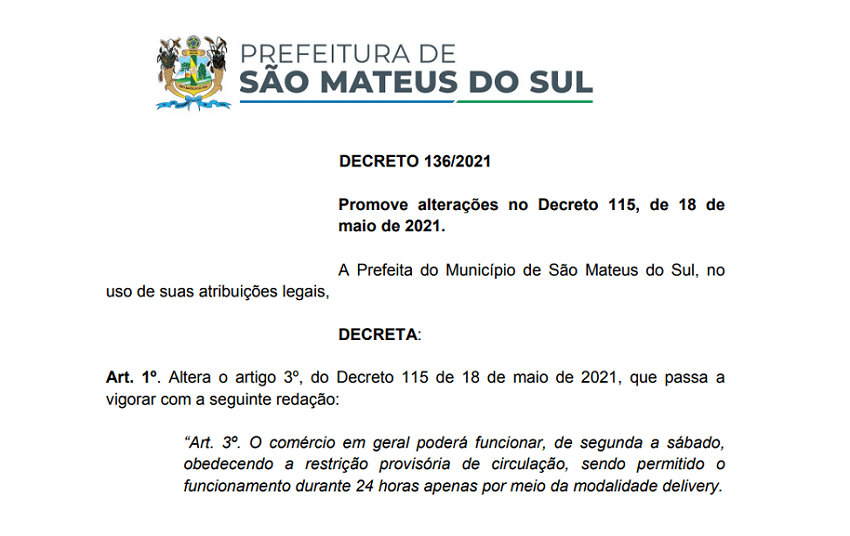 Aulas presenciais em escolas particulares e ampliação de horário para comércio estão em novo Decreto