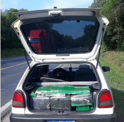 Polícia prende em Paula Freitas homem que transportava 288 Kg de maconha