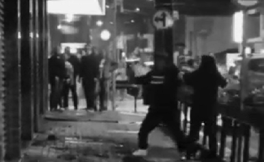 Homem agride mulher na rua no Centro de Porto União; vítima estaria em ‘surto psicótico’