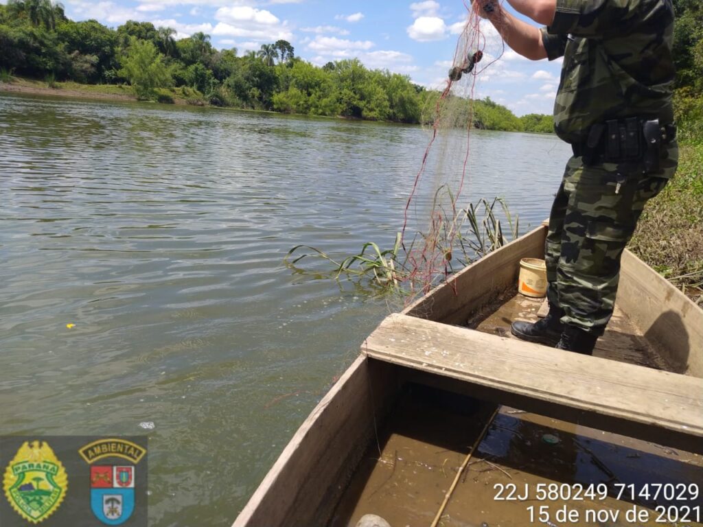 Polícia Ambiental realiza  Operação Piracema em rios da região e faz apreensão de redes