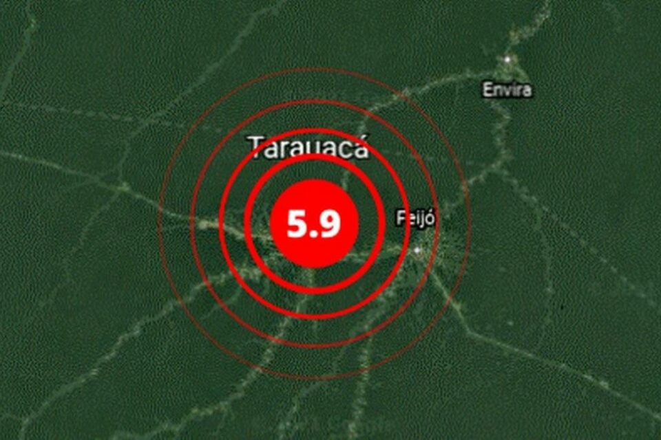 Terremoto de magnitude 5,9 é registrado no interior do Acre