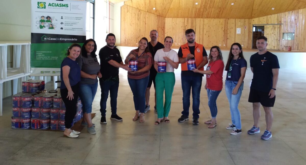Campanha PIX Solidário: entidades se unem para adquirir tintas destinadas às residências afetadas pela enchente em São Mateus do Sul