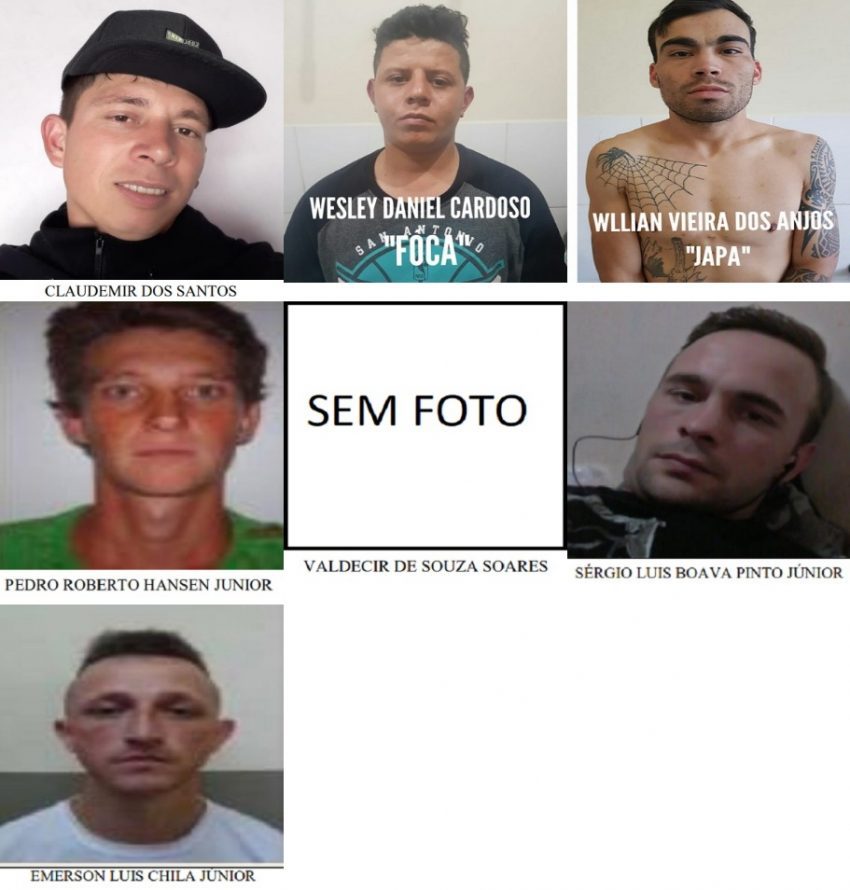 9 detentos fogem da cadeia em União da Vitória, neste sábado