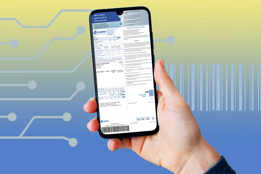 Fatura de água digital da Sanepar será oferecida por aplicativo ou e-mail aos clientes