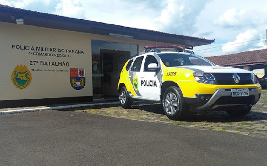 Avô flagra neto tentando furto de máquina de lavar, em União da Vitória