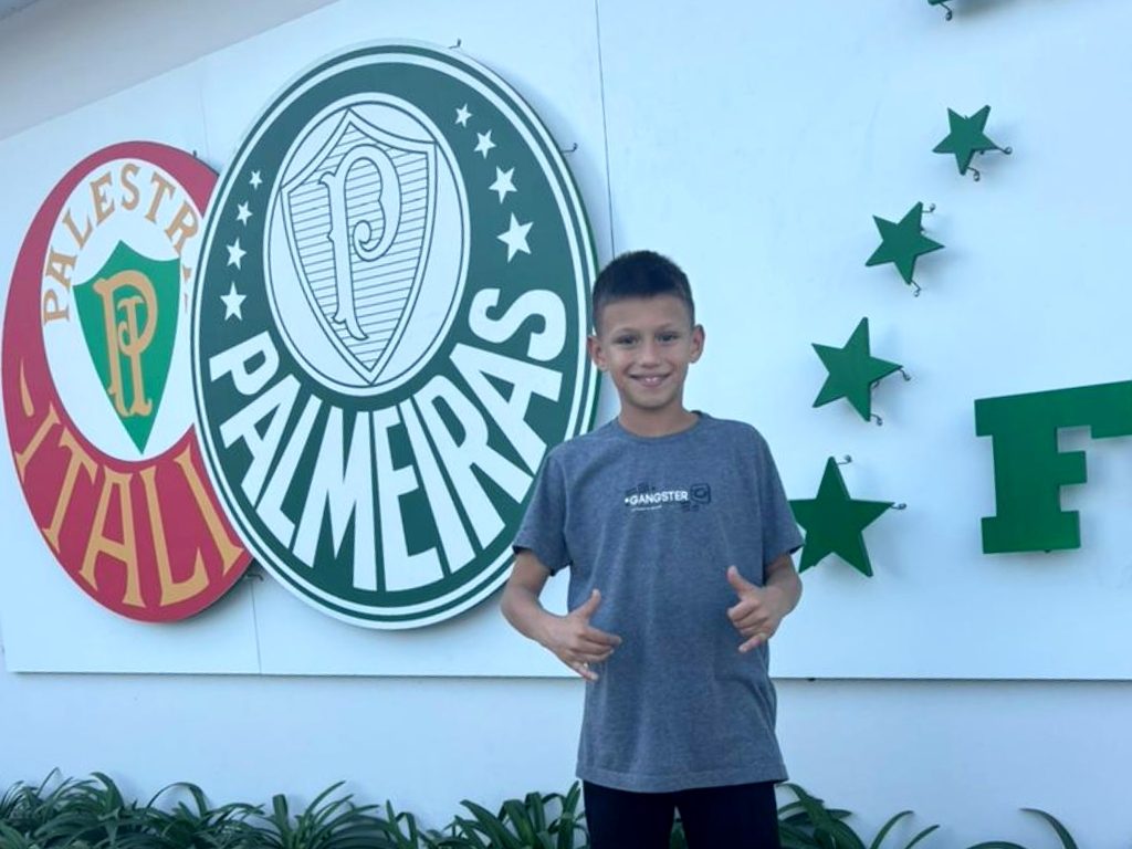 Jovem talento de São Mateus do Sul é contratado pelo Palmeiras aos 11 anos