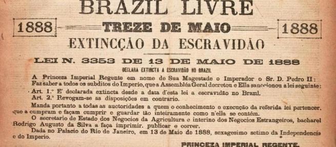 13 de Maio: Dia da abolição da escravidão