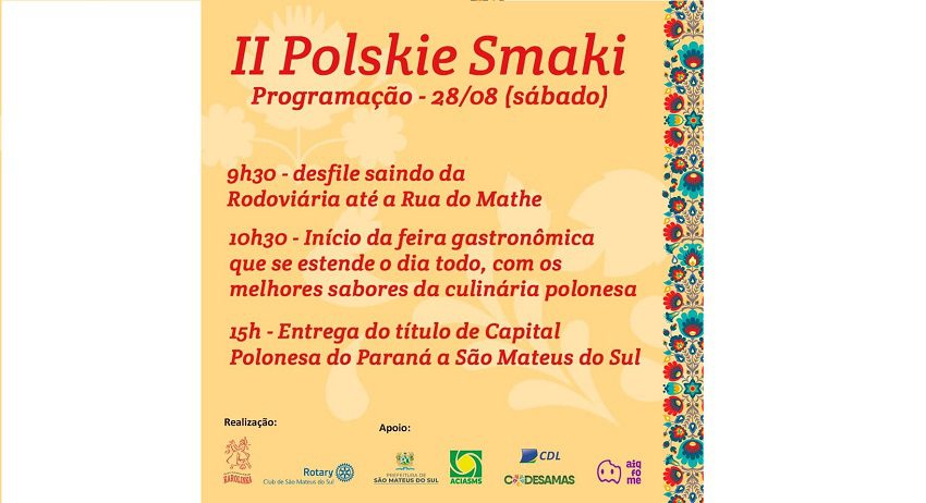 São Mateus do Sul recebe título de Capital Polonesa em meio à II Polskie Smaki