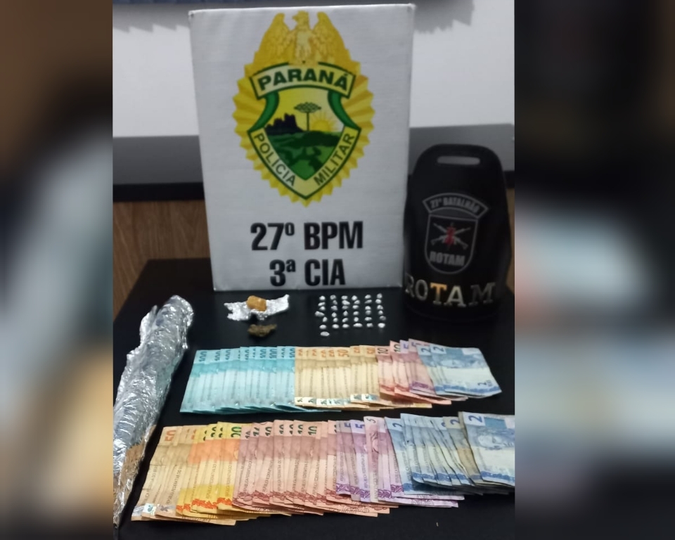 PM prende traficante e foragido em São Mateus do Sul
