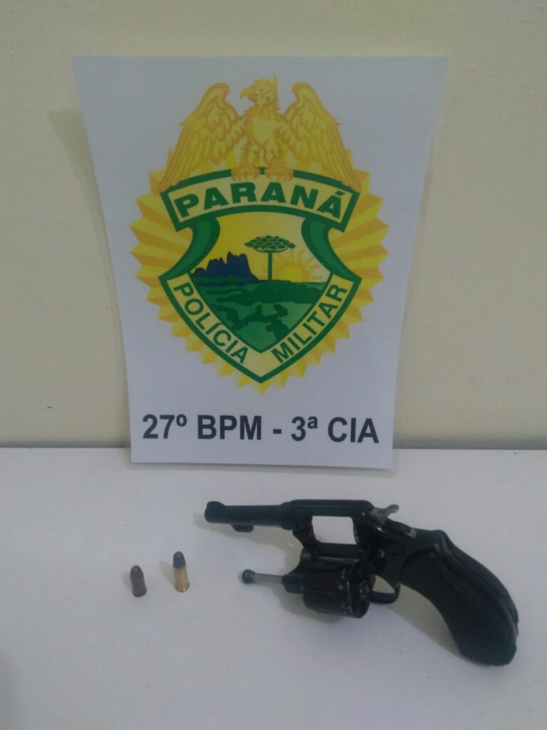 Arma é apreendida em São Mateus do Sul e três suspeitos são conduzidos para a Delegacia
