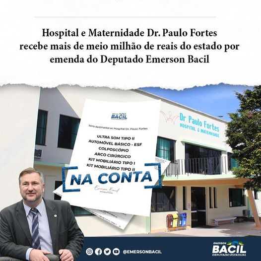 Recursos na conta do Hospital