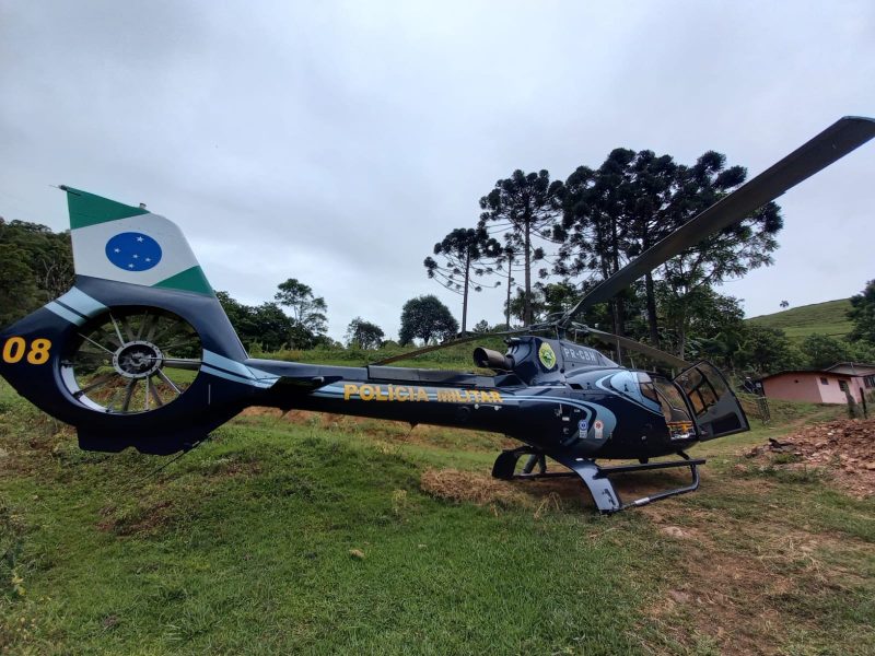 Homem cai de tirolesa, sofre fratura e é resgatado pelo BPMOA no Paraná