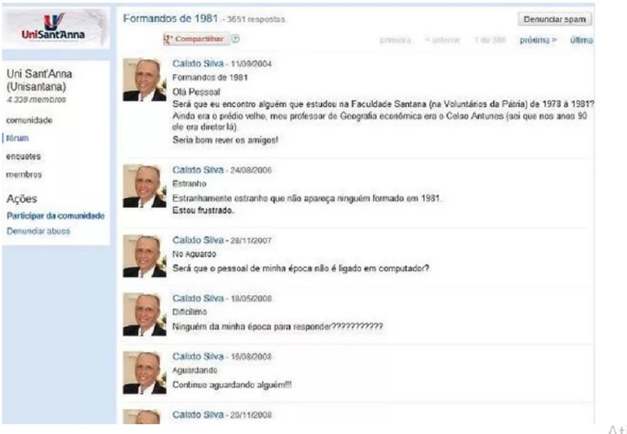 Dono do ‘maior vácuo do Orkut’ diz que vai tentar reunir turma da faculdade de novo caso rede social volte