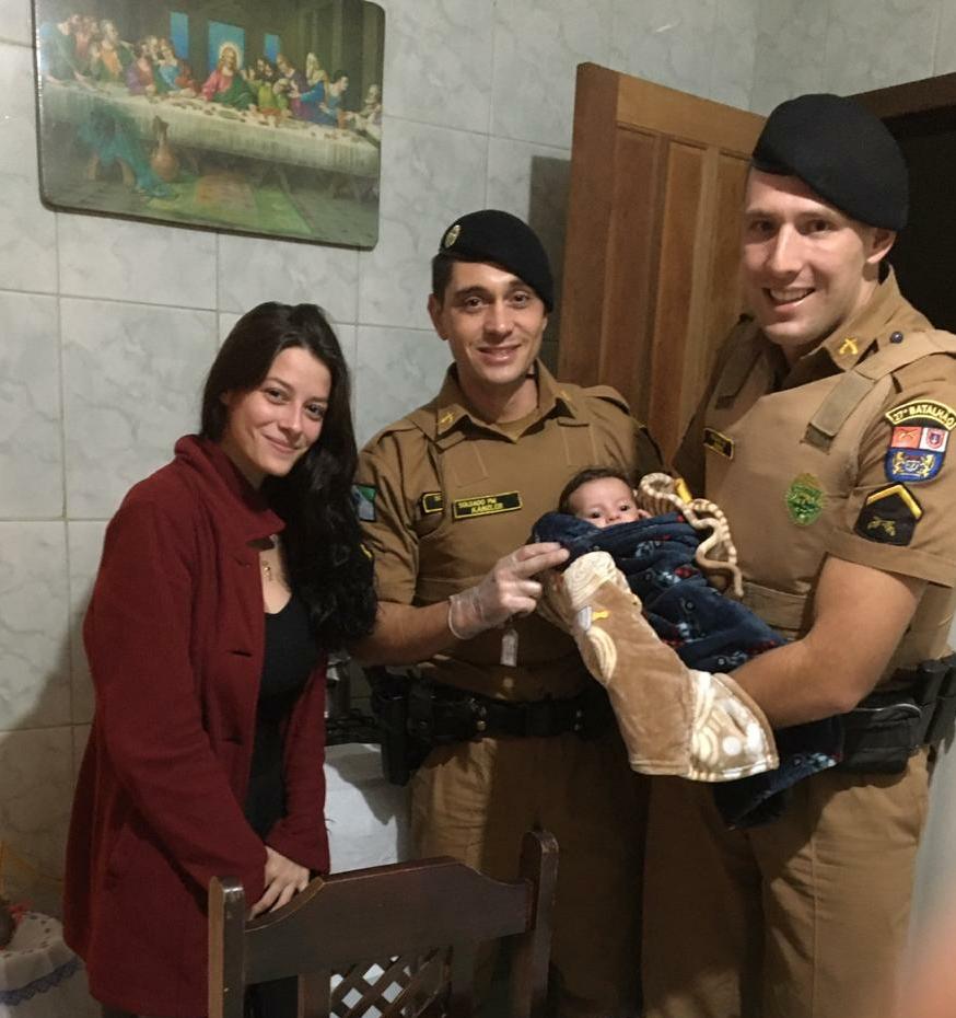 PMs salvam criança engasgada em São Mateus do Sul