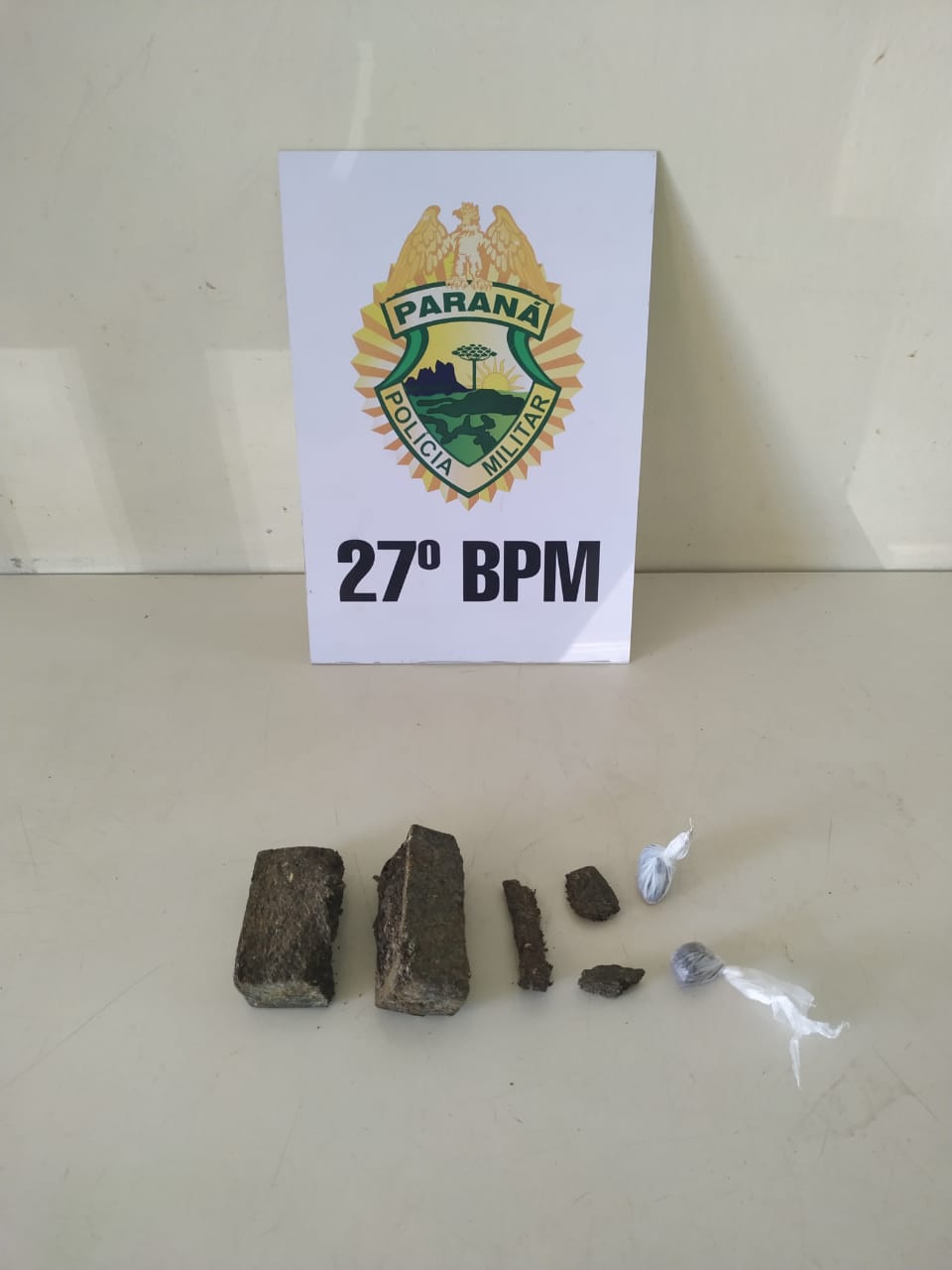 ROTAM apreende drogas nesta quinta feira em São Mateus do Sul