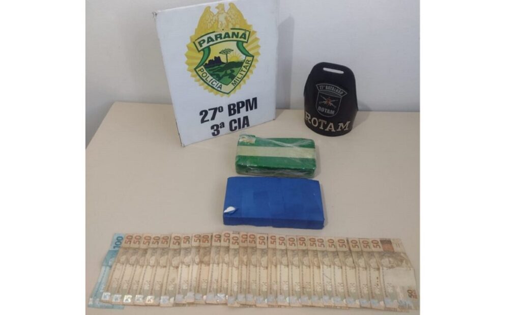 Casal é detido na Vila Prohmann com cocaína e crack, indicando transporte de drogas para fracionamento e comércio