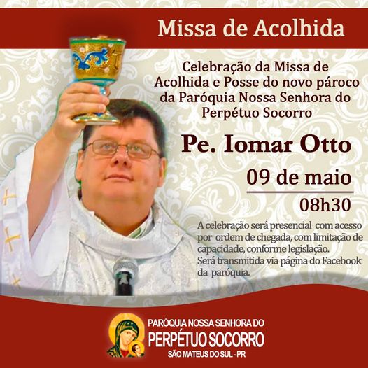 São Mateus do Sul recebe novo pároco, padre Iomar Otto