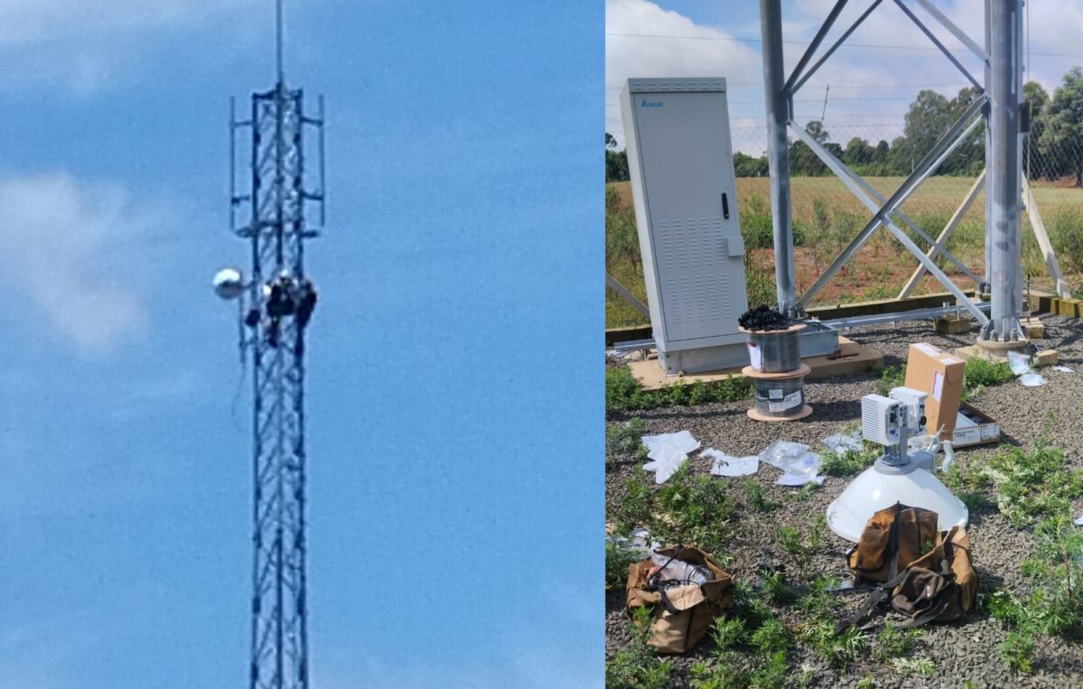 Conectividade: comunidade do interior de São Mateus do Sul será beneficiada com a torre da Tim, que está sendo finalmente equipada